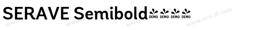 SERAVE Semibold字体转换